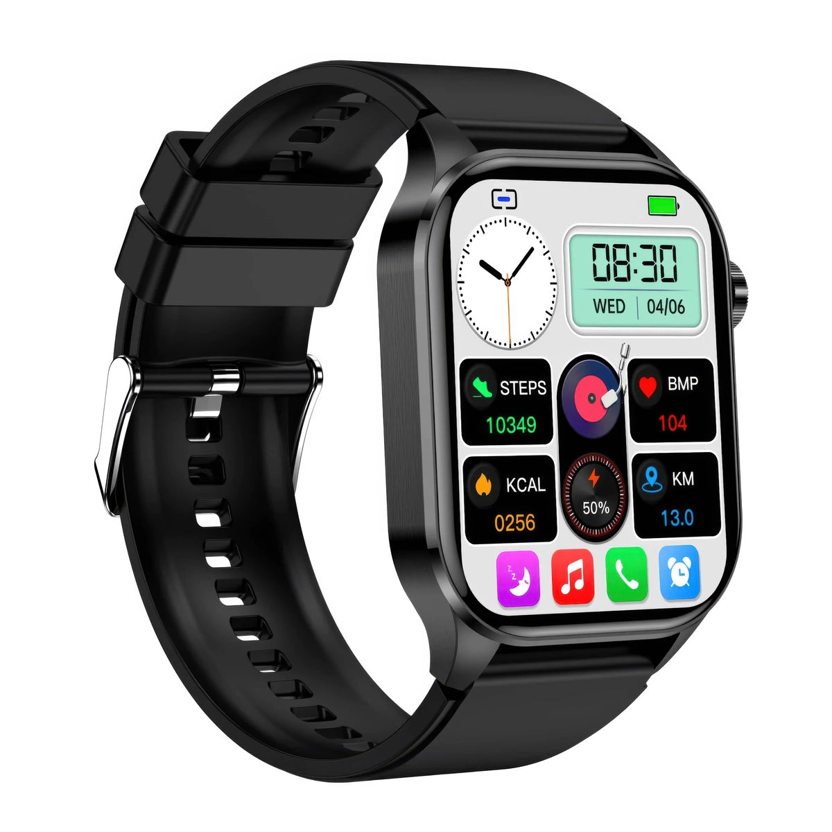 CFY E580 ECG/EKG Blood Sugar Blood Pressure Call Intelligent Health Management Smart Watch