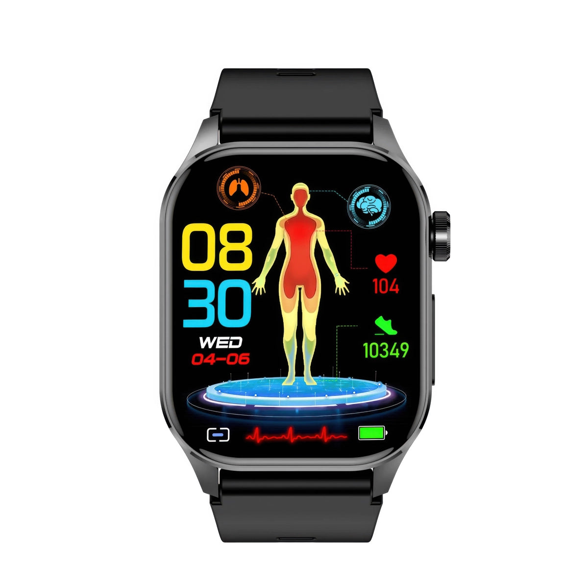 CFY E580 ECG/EKG Blood Sugar Blood Pressure Call Intelligent Health Management Smart Watch