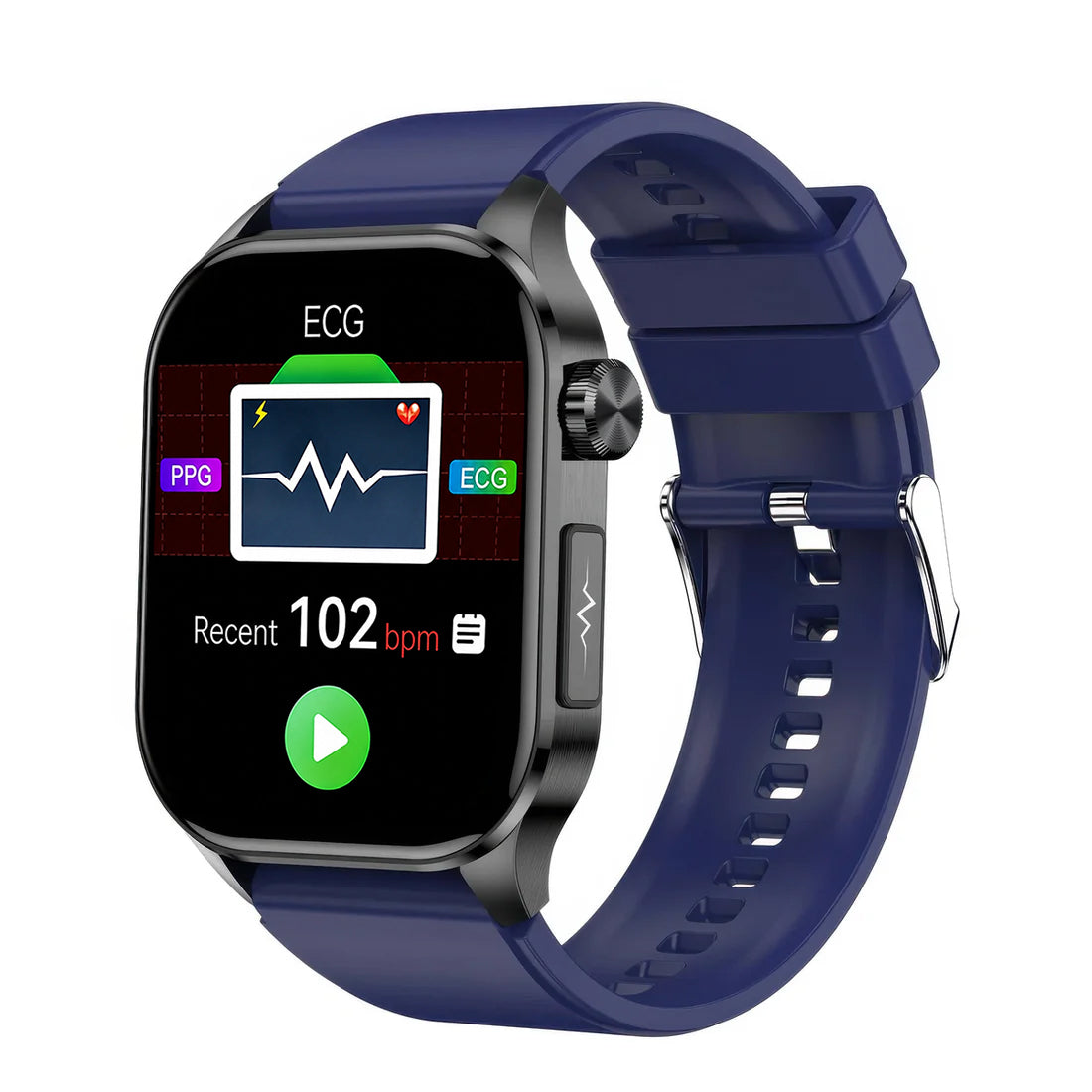 CFY E580 ECG/EKG Heart Rate Blood Sugar Monitor Blood Pressure HRV Sleep Body Composition Health Call SOS Smart Watch