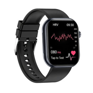 CFY E587 Blood Sugar Monitoring Smart Watch With Blood Pressure ECG/EKG Heart Rate Health Fitness Tracker