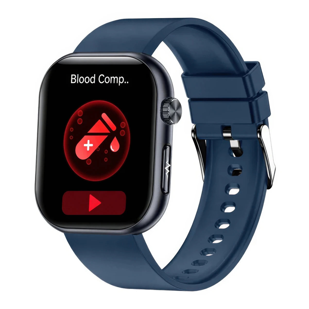 CFY E587 Blood Sugar Monitoring Smart Watch With Blood Pressure ECG/EKG Heart Rate Health Fitness Tracker