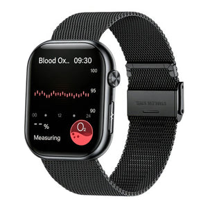 CFY E587 Blood Sugar Monitoring Smart Watch With Blood Pressure ECG/EKG Heart Rate Health Fitness Tracker