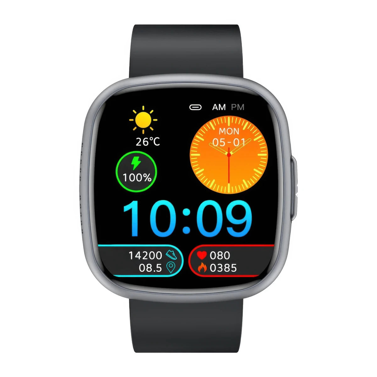 CFY E593 Professional ECG Blood Glucose Blood Pressure Heart Rate HRV Monitoring Smart Watch