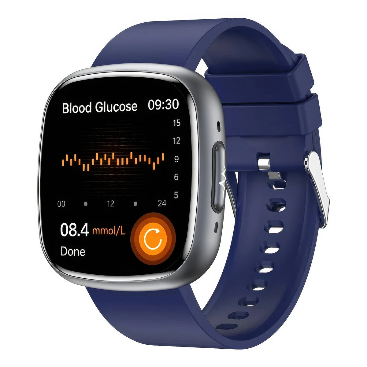 CFY E593 Professional ECG Blood Glucose Blood Pressure Heart Rate HRV Monitoring Smart Watch