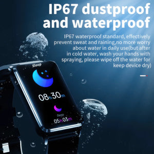 CFY E63 Fitness Tracker with ECG Heart Rate Blood Oxygen Blood Pressure and 20 Sports Modes
