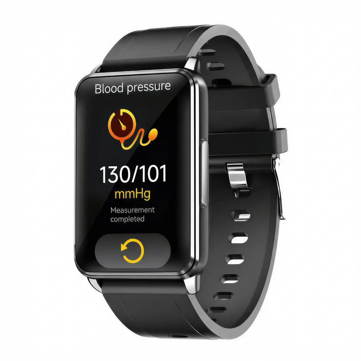 CFY E63 Fitness Tracker with ECG Heart Rate Blood Oxygen Blood Pressure and 20 Sports Modes Black Dial Black Band