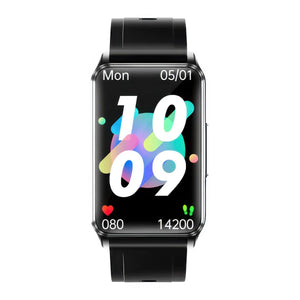 CFY E63 Fitness Tracker with ECG Heart Rate Blood Oxygen Blood Pressure and 20 Sports Modes Black