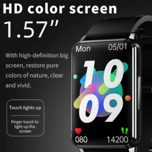 CFY E63 Fitness Tracker with ECG Heart Rate Blood Oxygen Blood Pressure and 20 Sports Modes