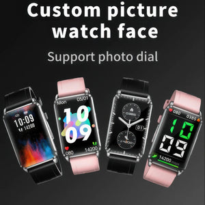 CFY E63 Fitness Tracker with ECG Heart Rate Blood Oxygen Blood Pressure and 20 Sports Modes