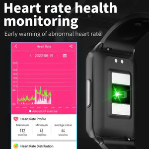 CFY E63 Fitness Tracker with ECG Heart Rate Blood Oxygen Blood Pressure and 20 Sports Modes