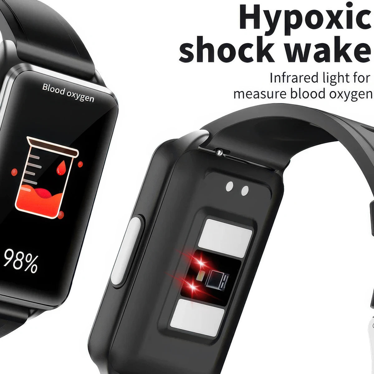 CFY E63 Fitness Tracker with ECG Heart Rate Blood Oxygen Blood Pressure and 20 Sports Modes