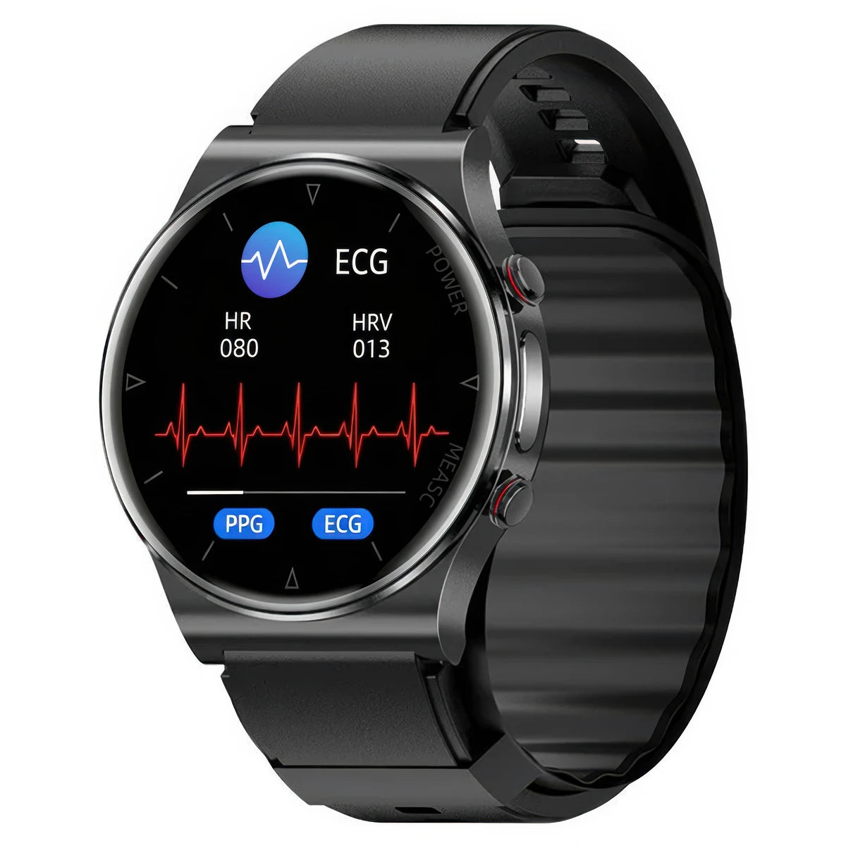 CFY E70 High Precision Air Bag Blood Pressure ECG+PPG Heart Rate Blood Oxygen Sleep Monitoring Smart Watch