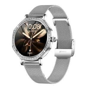 CFY E80 Ultra-thin Fashions BT Call Women's Smartwatch Blood Glucose BP Sleep Measurement
