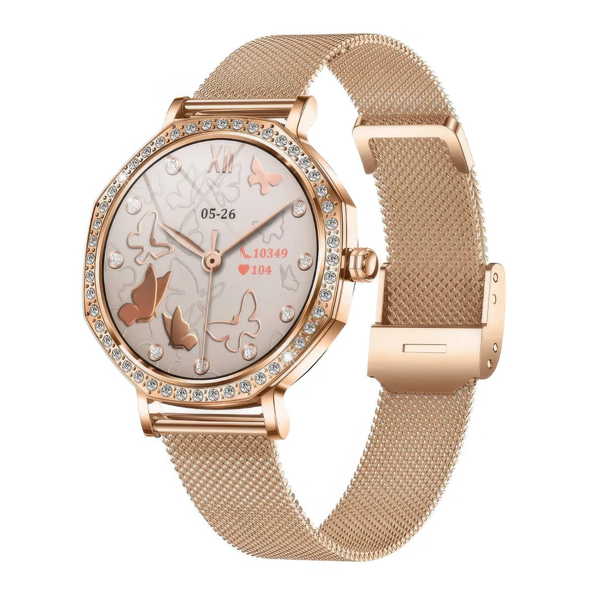 CFY E80 Ultra-thin Fashions BT Call Women's Smartwatch Blood Glucose BP Sleep Measurement