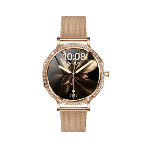 CFY E80 Ultra-thin Fashions BT Call Women's Smartwatch Blood Glucose BP Sleep Measurement