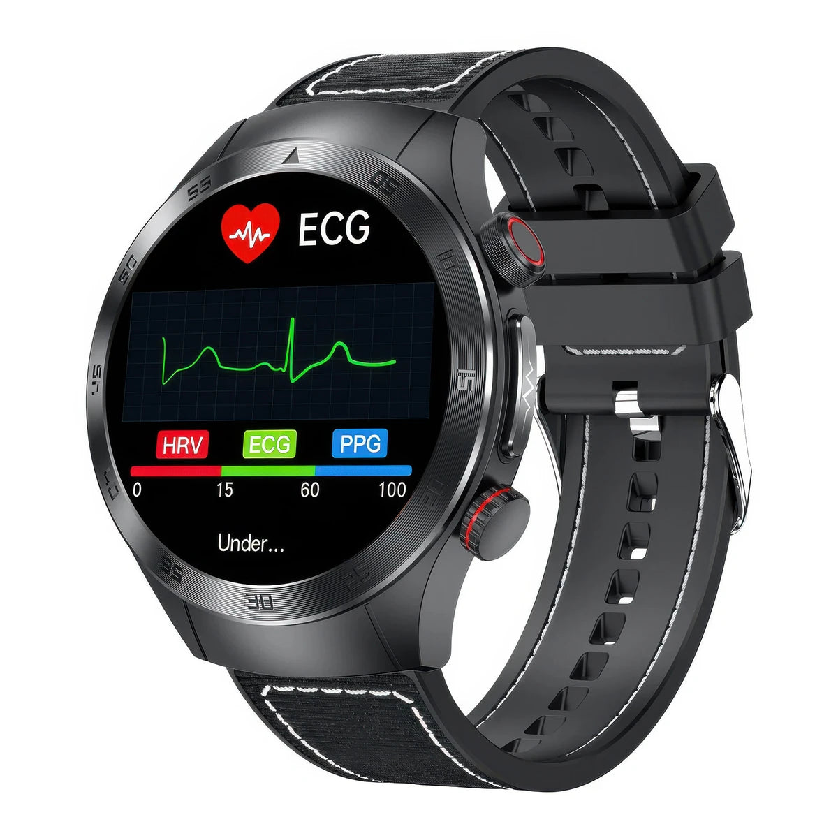 CFY E800 Smart Watch with ECG, Heart Rate & Blood Pressure Monitor, Health Watch with Sleep Tracking