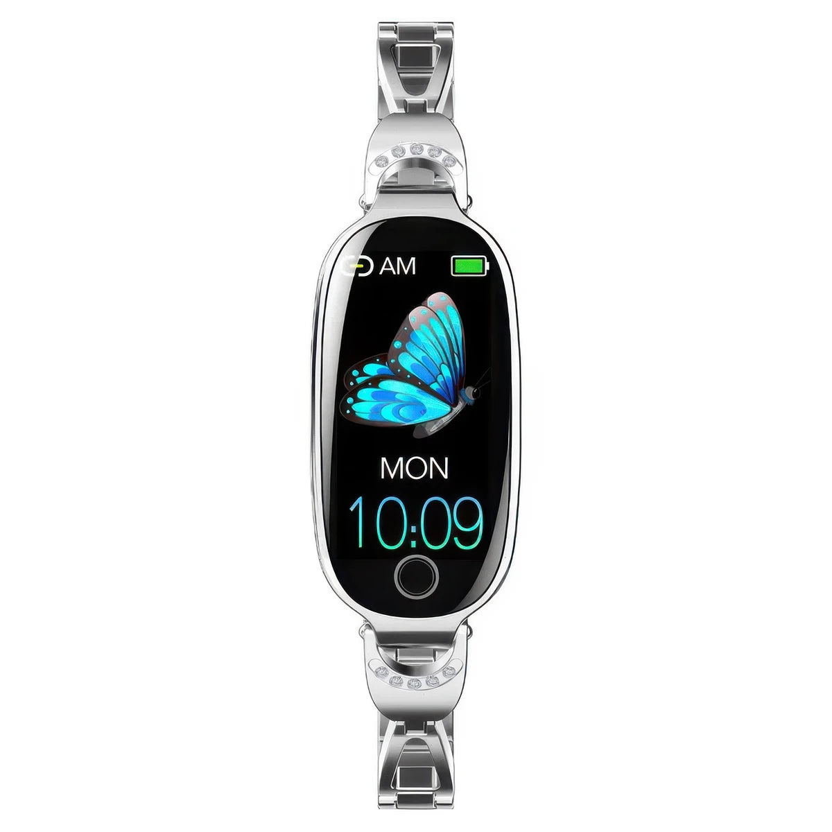 CFY E81 Blood Pressure Heart Rate monitoring Luxury Diamond Design Fashion Women Smartwatch