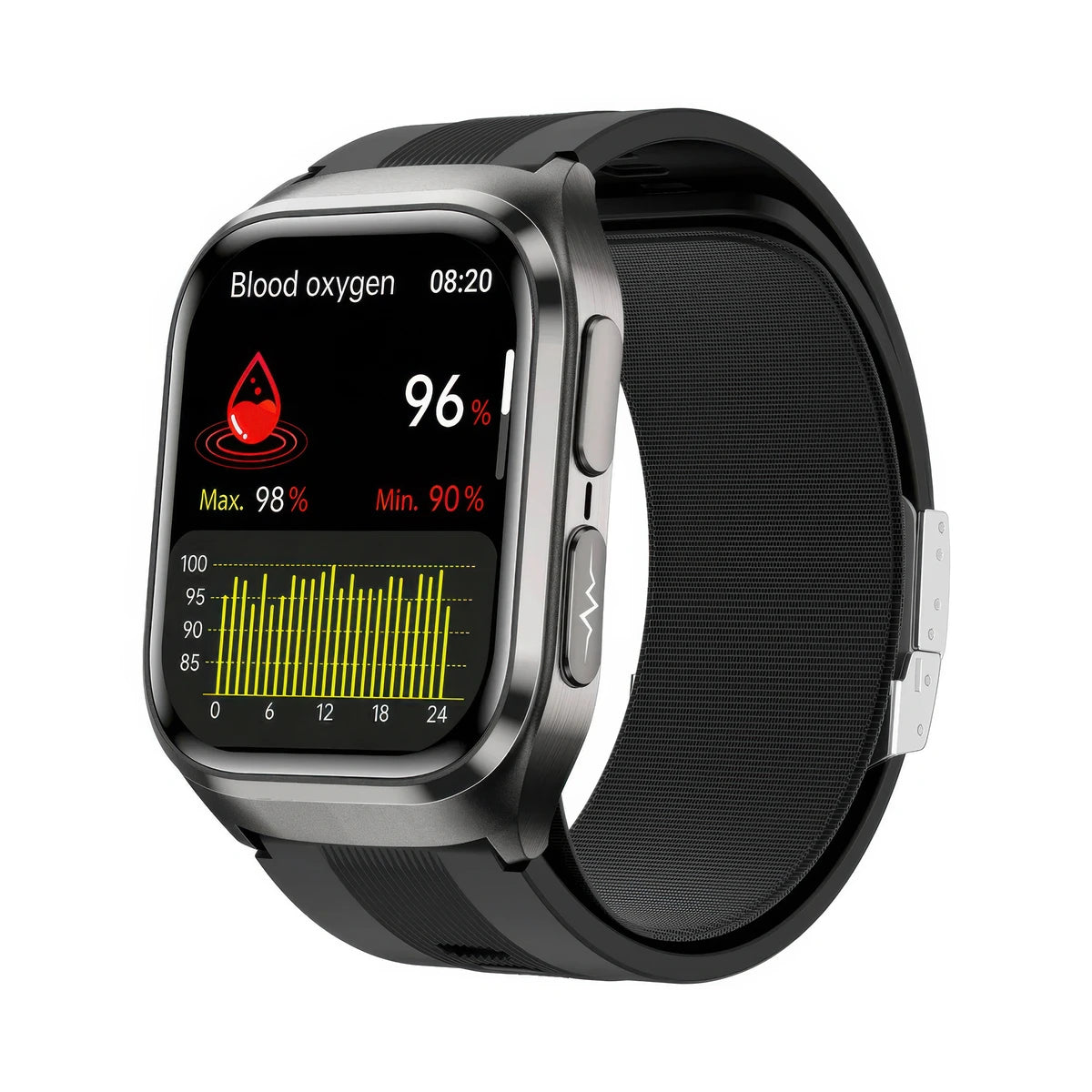 CFY EA17 Smart Watch with Air Bag Blood Pressure Monitor, 24H Heart Rate & Sleep Health Tracker