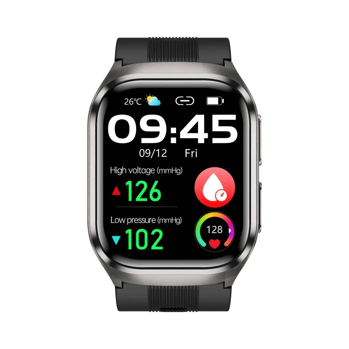 CFY EA17 Smart Watch with Air Bag Blood Pressure Monitor, 24H Heart Rate & Sleep Health Tracker