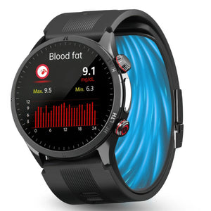 CFY EA26 Smart Watch with Air Pump Blood Pressure Monitor, Blood Glucose, ECG & Fitness Tracker