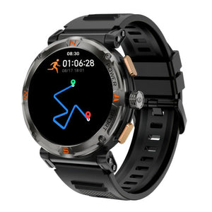 CFY MAX 1 Gps Compass 1.43'' Amoled Screen 3atm Waterproof Blood Oxygen Blood Pressure Sleep Monitoring 100+ Sports Modes Smartwatch Black