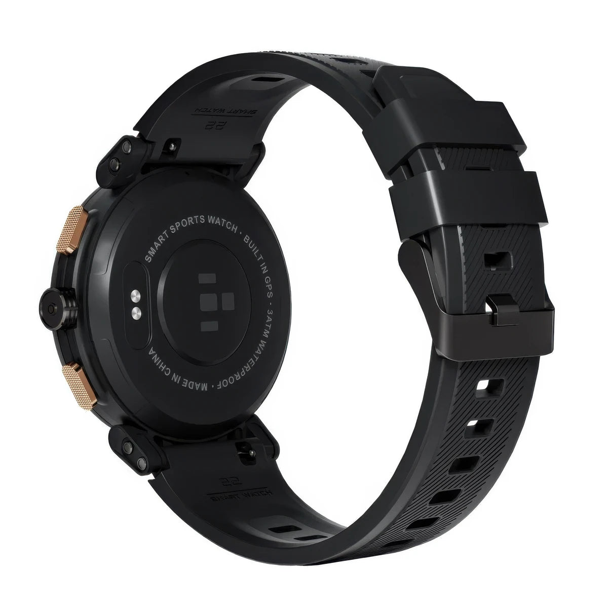 CFY MAX 1 Gps Compass 1.43'' Amoled Screen 3atm Waterproof Blood Oxygen Blood Pressure Sleep Monitoring 100+ Sports Modes Smartwatch Black