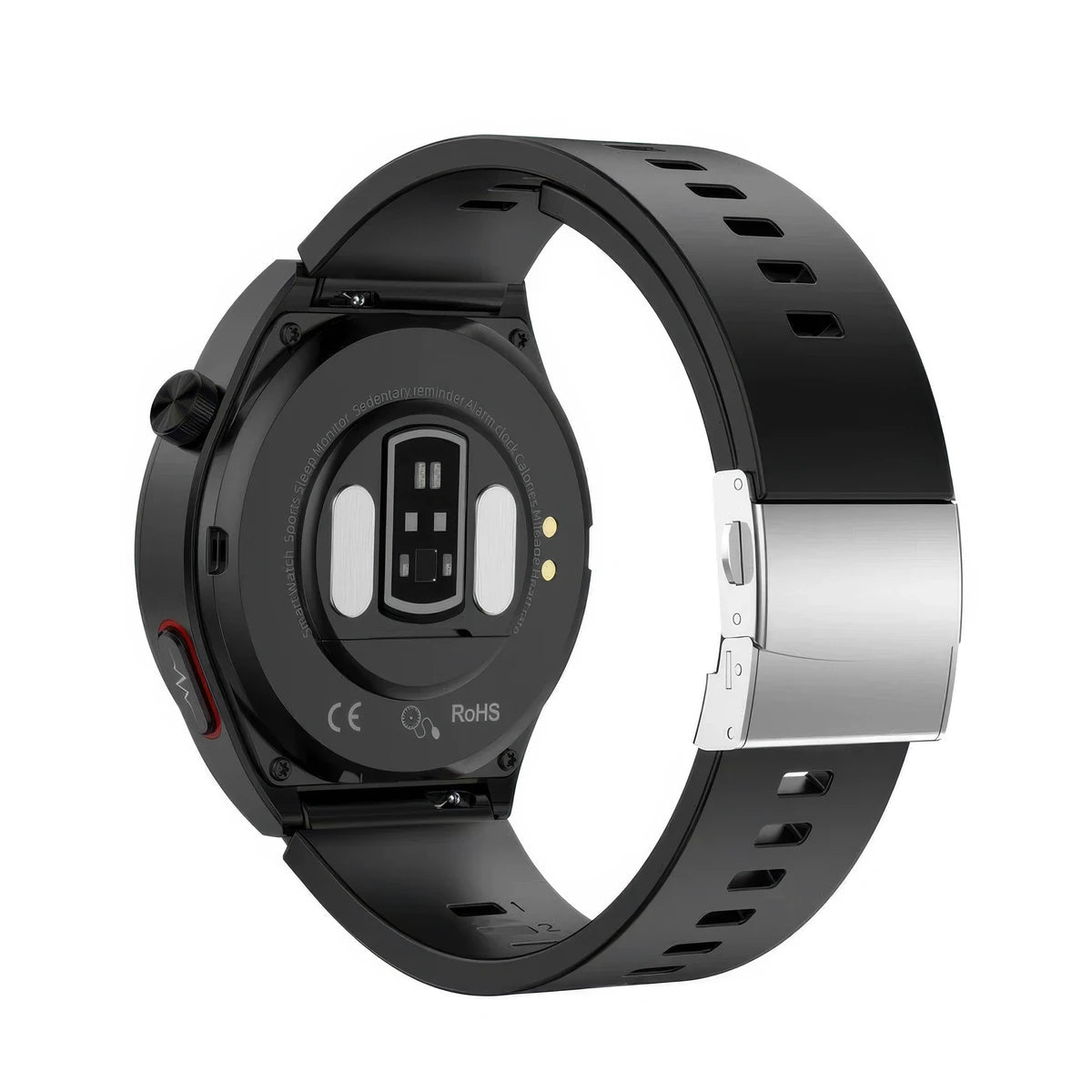 CFY Max 4 High Precision Air Pump Blood Pressure ECG Blood Oxygen Monitoring SmartWatch Black