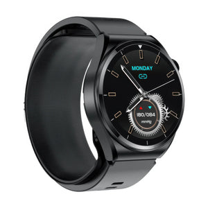 CFY Max 4 High Precision Air Pump Blood Pressure ECG Blood Oxygen Monitoring SmartWatch Black