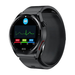 CFY Max 4 High Precision Air Pump Blood Pressure ECG Blood Oxygen Monitoring SmartWatch Black