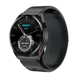 CFY Max 4 High Precision Air Pump Blood Pressure ECG Blood Oxygen Monitoring SmartWatch Black