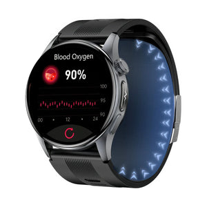 CFY Max 6 Smartwatch - Air Pump, Blood Pressure, ECG, Blood Sugar & Oxygen