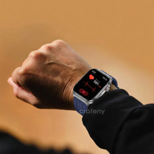 Crafeny E588 Health Smart Watch for Heart Rate Monitoring Blue