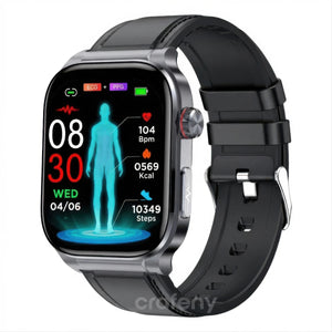 Crafeny E588 Health Smart Watch for Heart Rate Monitoring Blue