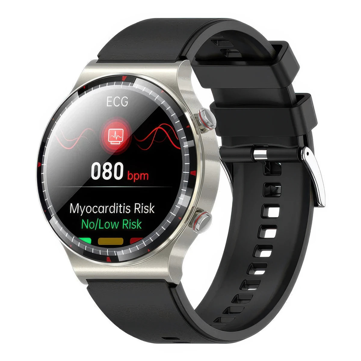CFY E08 Professional ECG/EKG Blood Pressure Heart Rate Monitoring Smart Watch