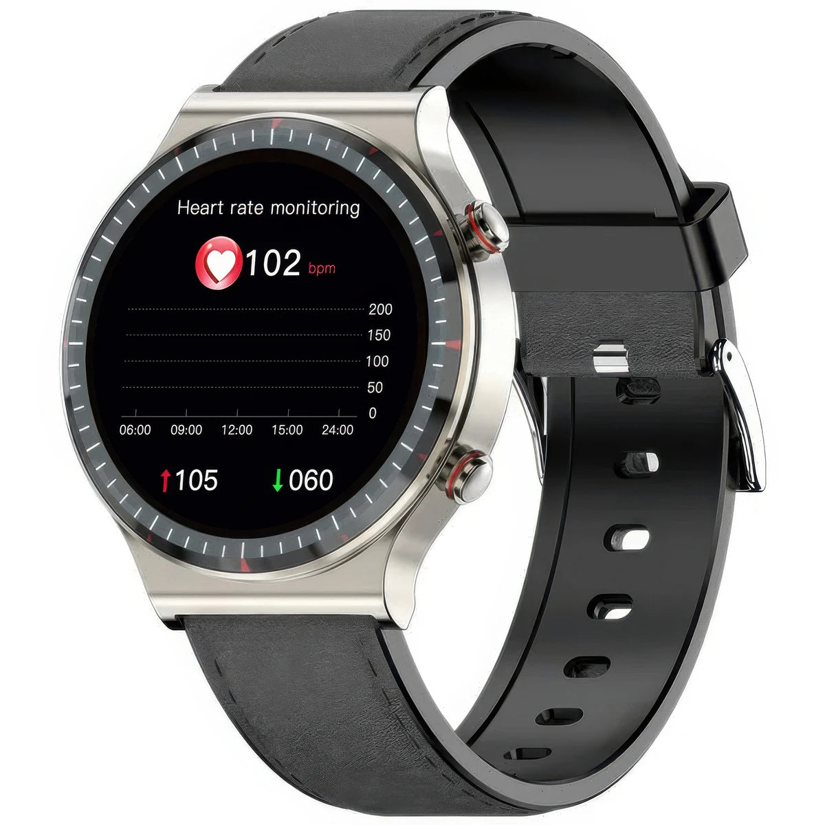 CFY E08 Professional ECG/EKG Blood Pressure Heart Rate Monitoring Smart Watch