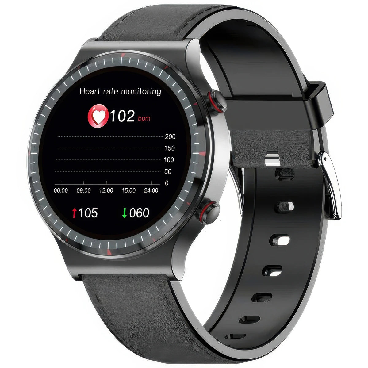CFY E08 Professional ECG/EKG Blood Pressure Heart Rate Monitoring Smart Watch