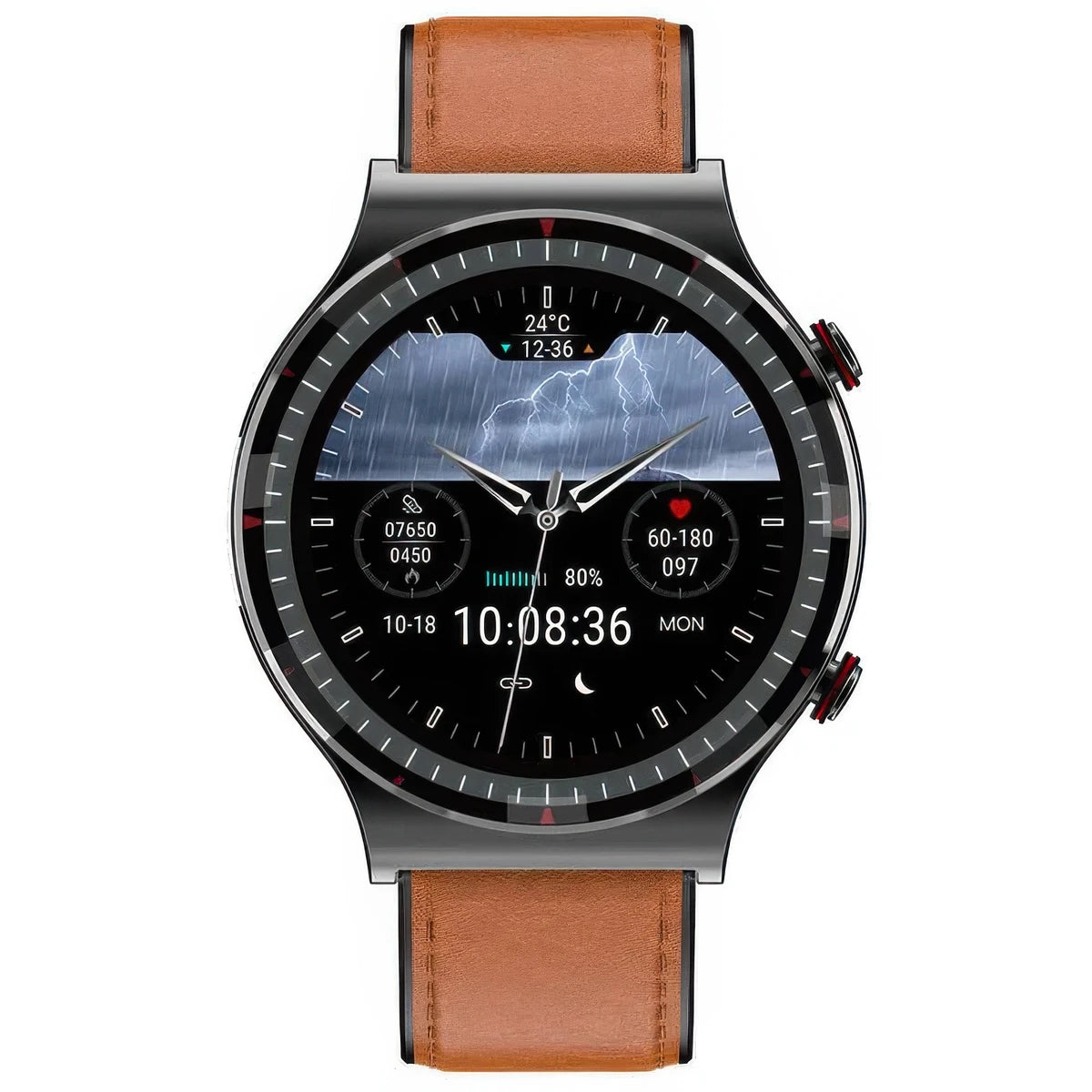 CFY E08 Professional ECG/EKG Blood Pressure Heart Rate Monitoring Smart Watch