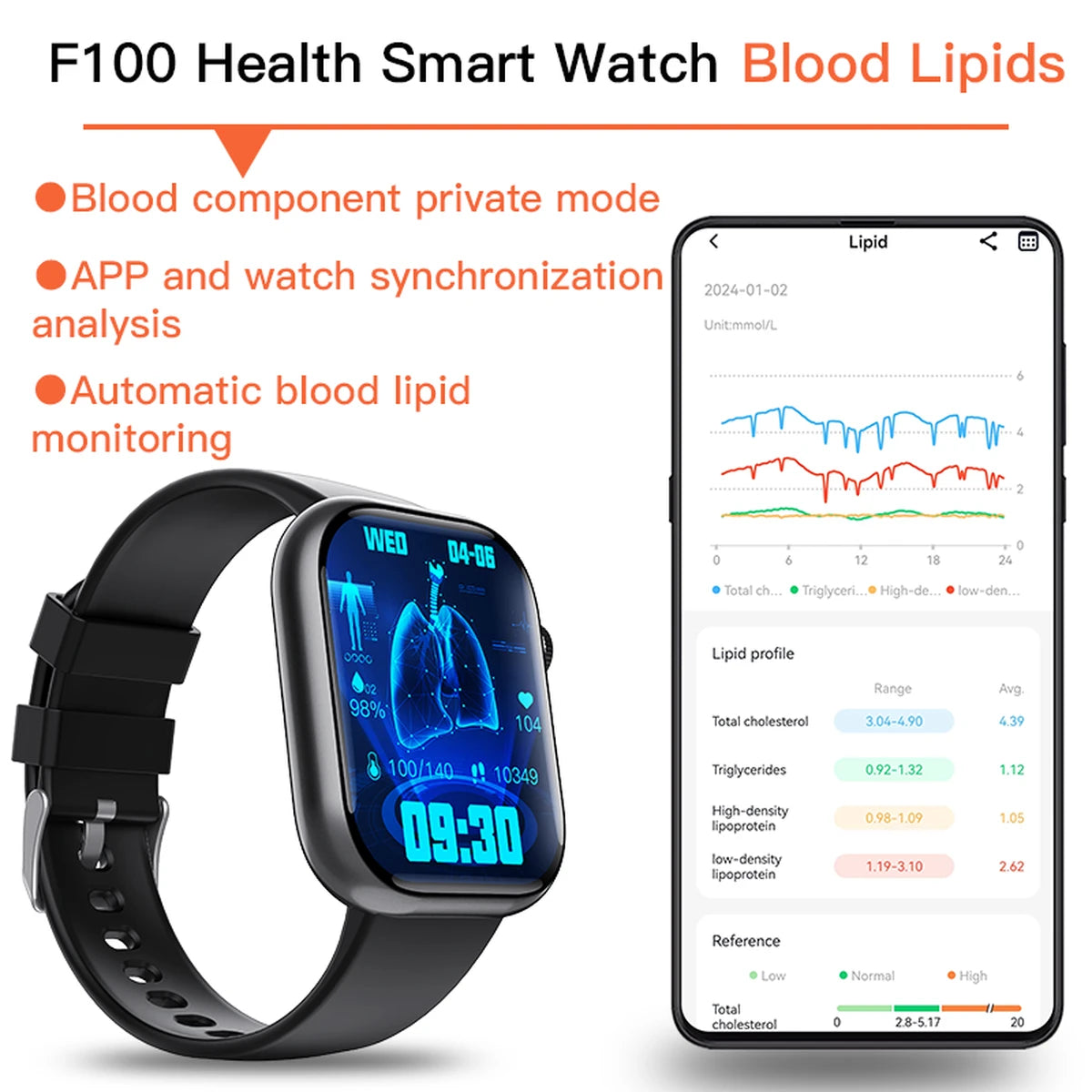 F100 Smart Watch Bluetooth Calling Fitness Tracker