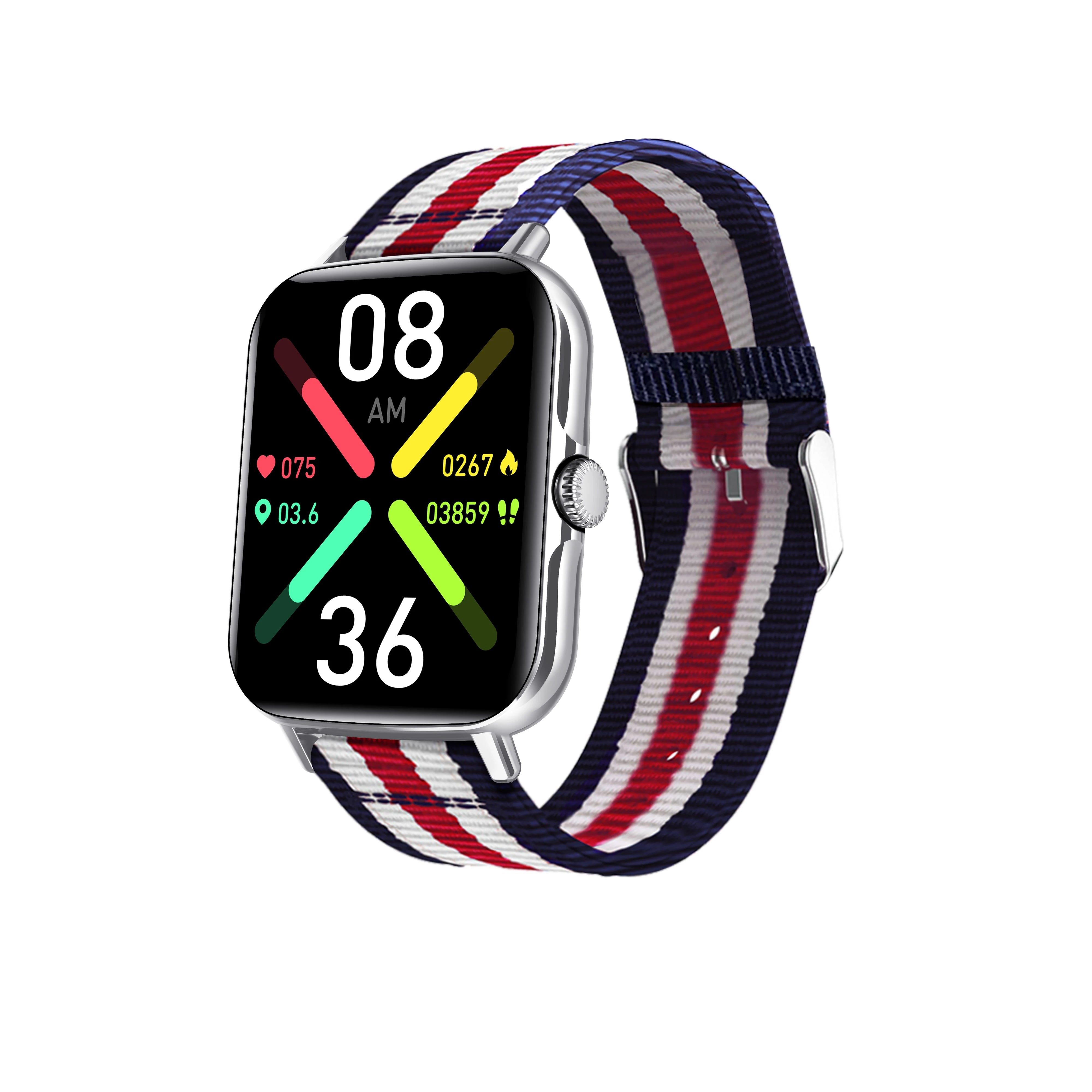 F107 Smart Watch with Bluetooth Calling, 1.91-inch IPS Display & Fitness Tracker