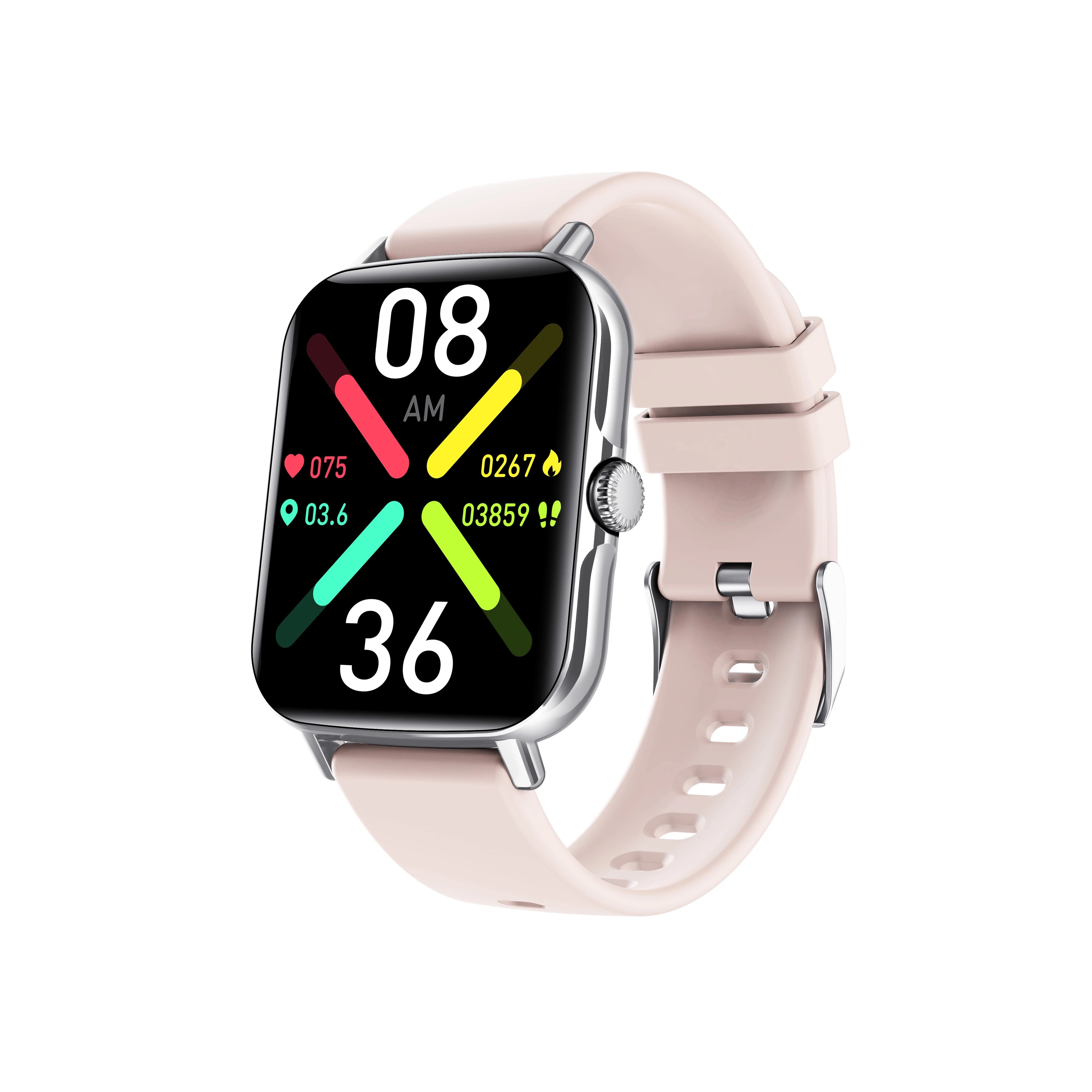 F107 Smart Watch with Bluetooth Calling, 1.91-inch IPS Display & Fitness Tracker