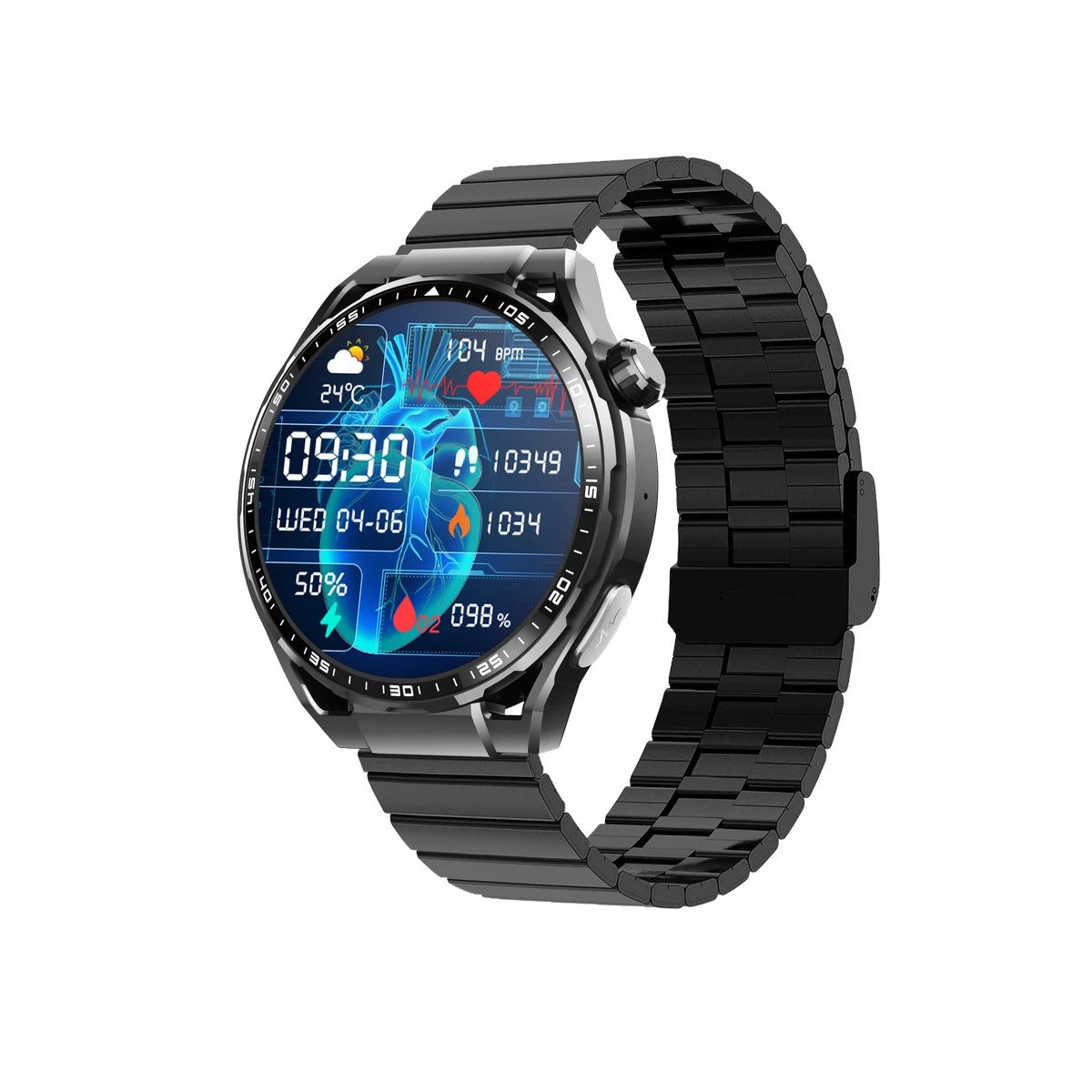 F200 Smart Watch with Bluetooth Calling & 1.55-inch Round Display Fitness Tracker