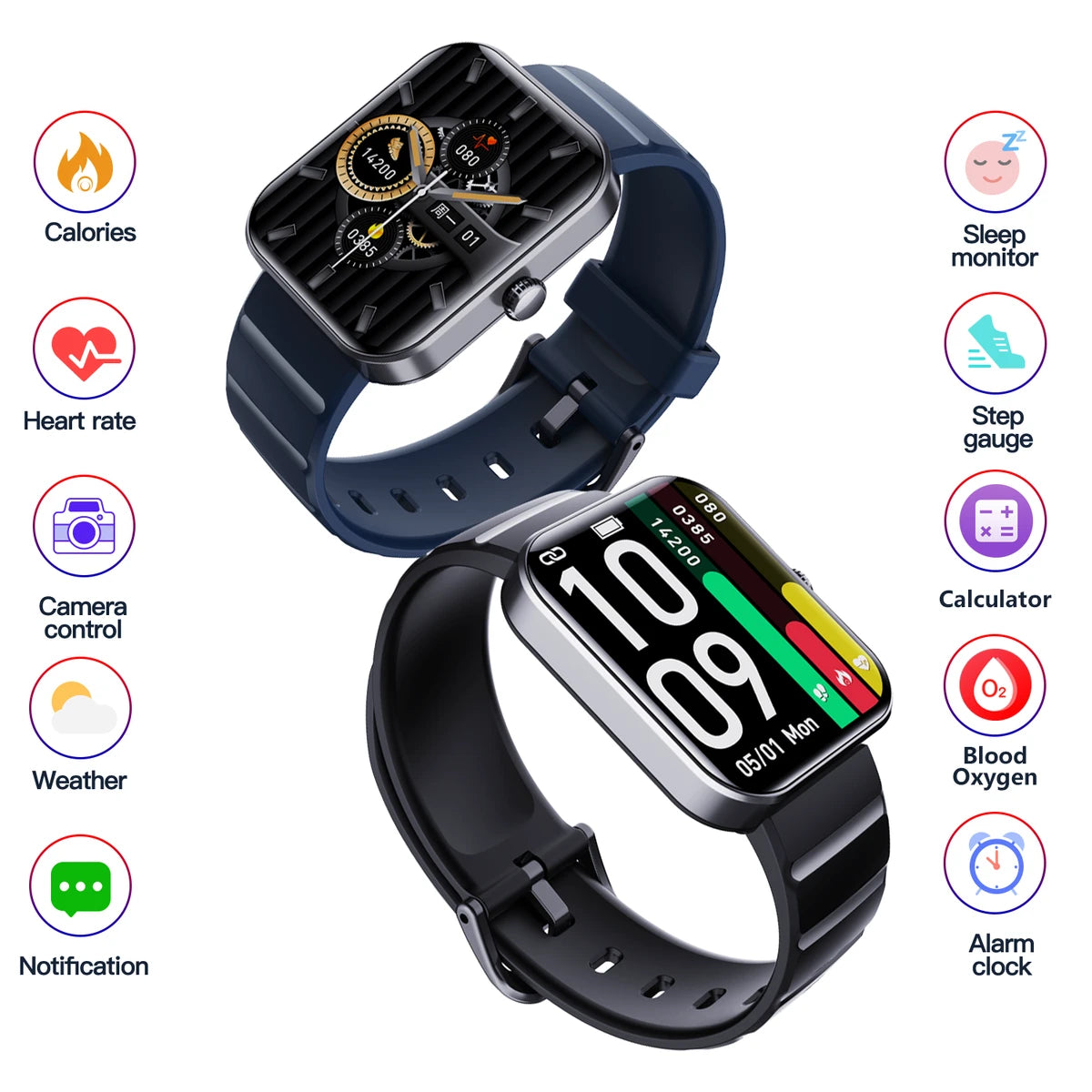 F21Pro smart watch heart rate sleep fitness tracker