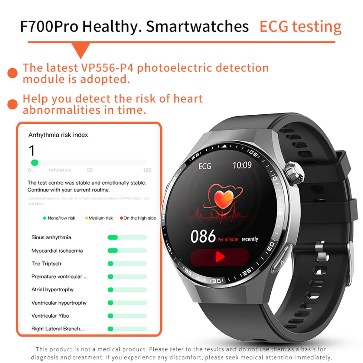F230 smart watch round display fitness tracker