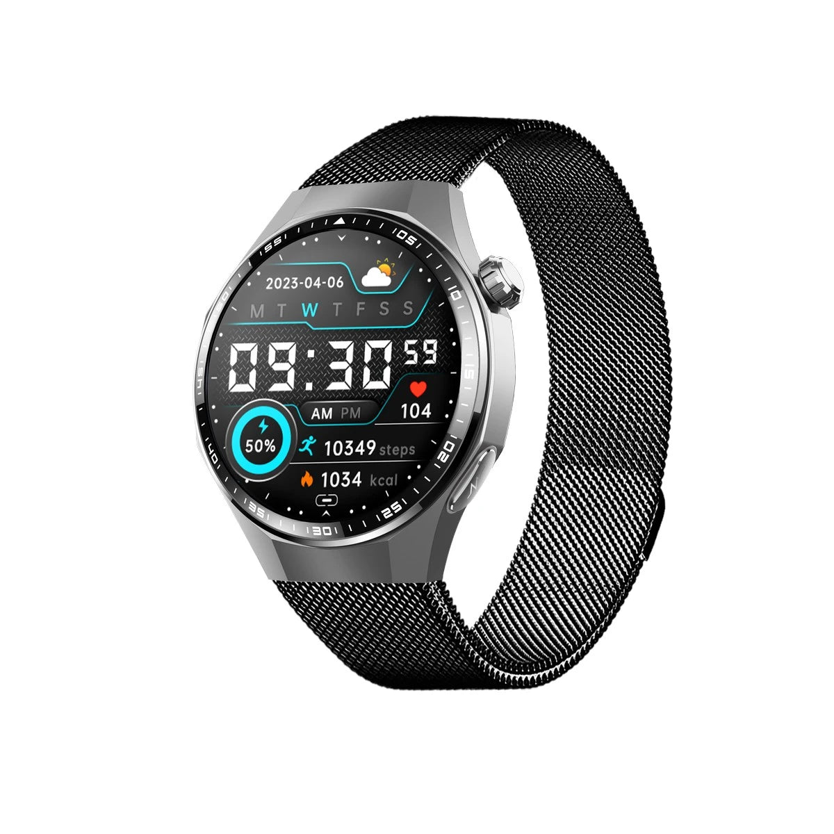 F230 Smart Watch with Bluetooth Calling & 1.55-inch Round Display Fitness Tracker