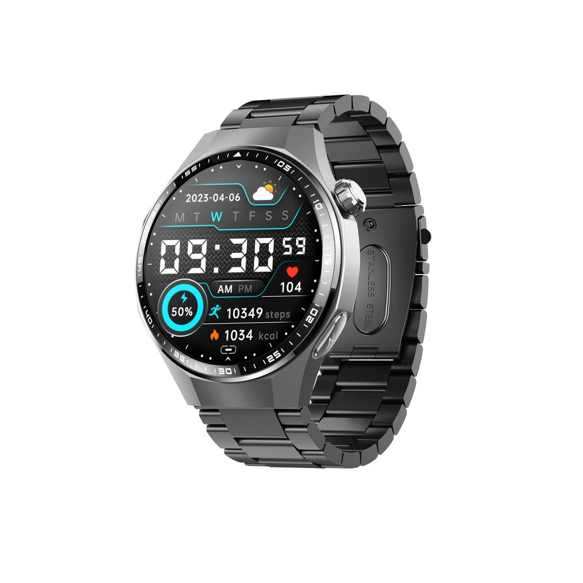 F230 Smart Watch with Bluetooth Calling & 1.55-inch Round Display Fitness Tracker