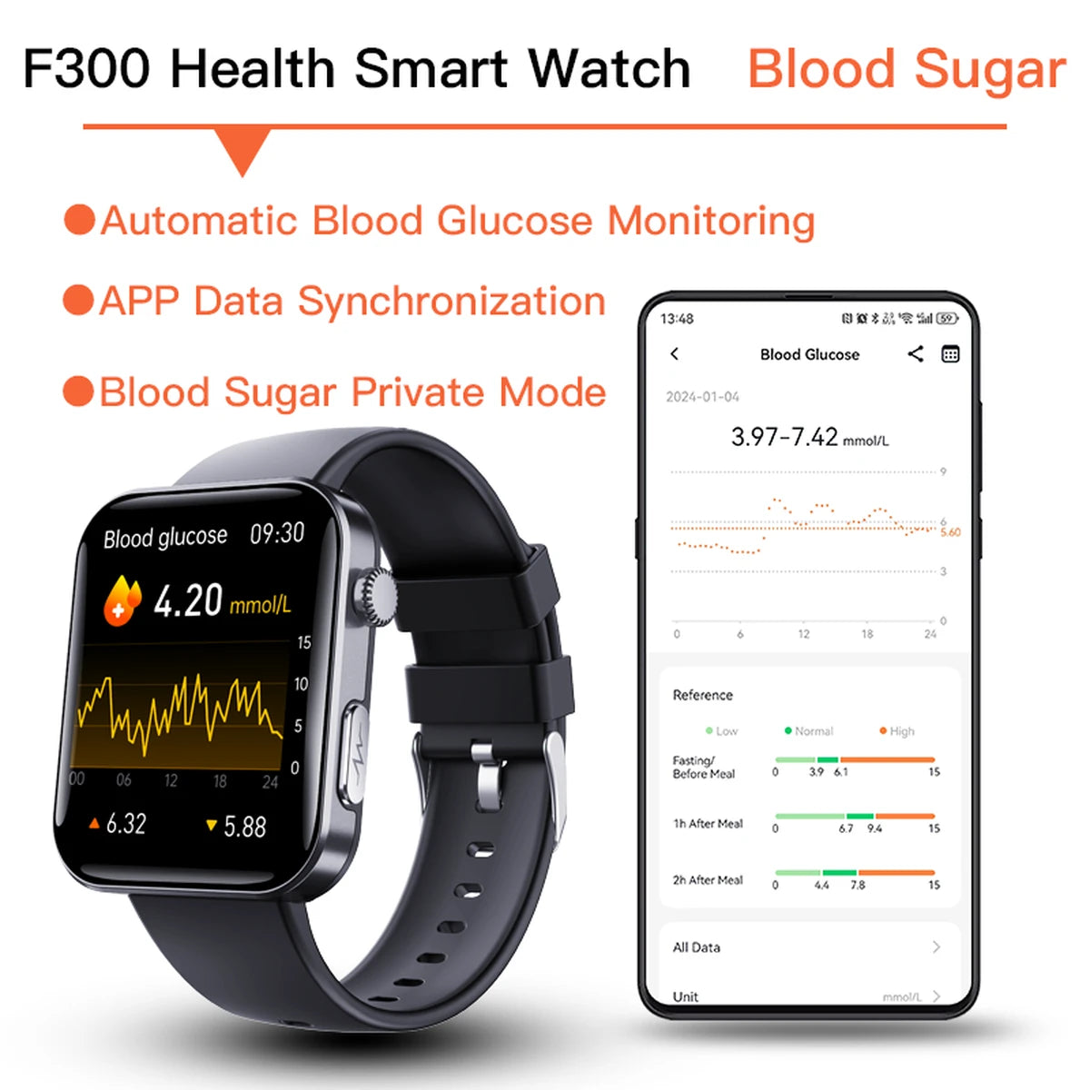 F300 Smart Watch 2.10 Inch HD Screen Fitness Tracker