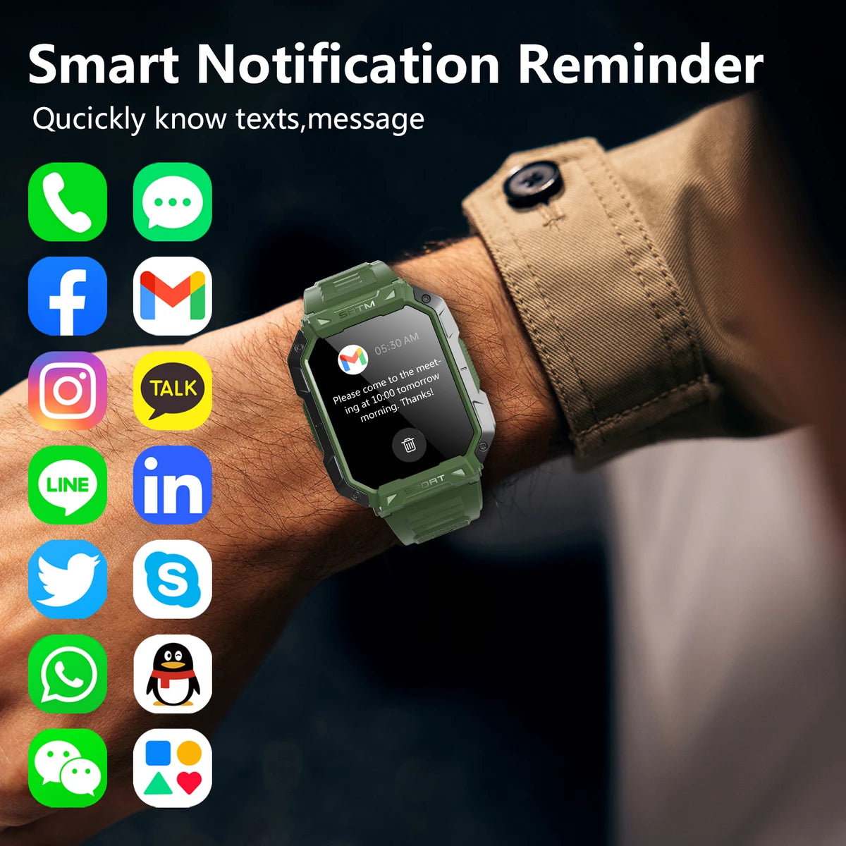 F307 Smart Watch Sleep Tracking Fitness Tracker