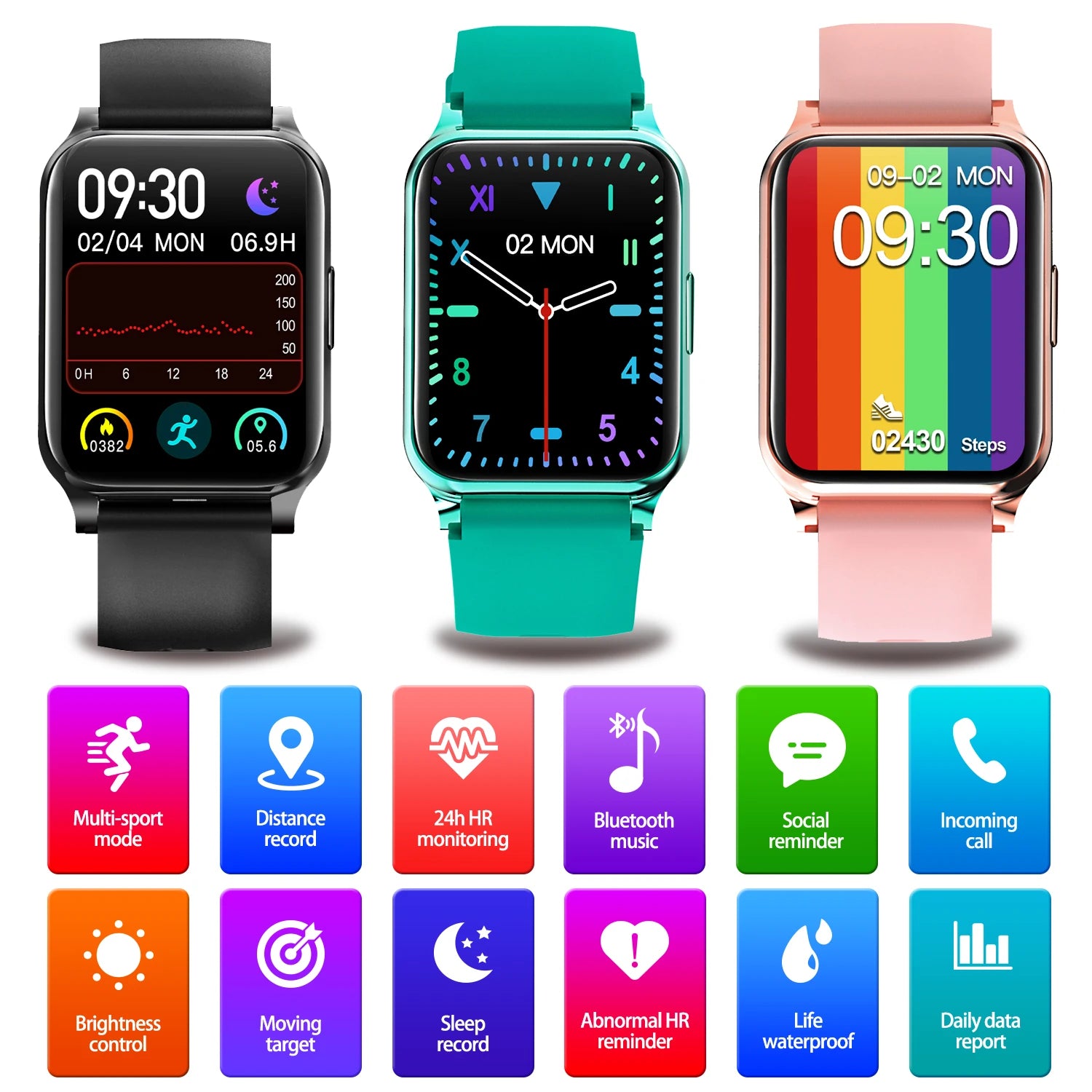 F30L smart watch magnetic charging fitness tracker