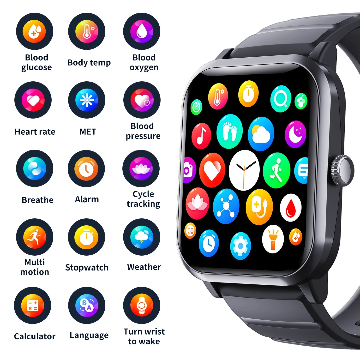 F33 Smart Watch 1.90 inch screen fitness tracker