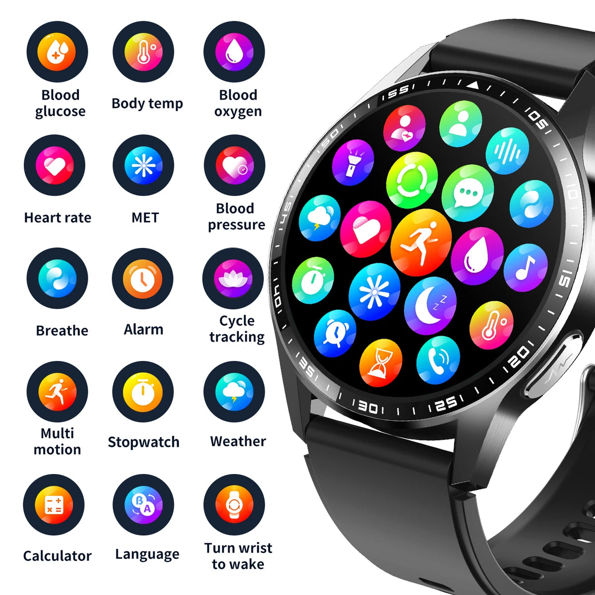 F400 Smart Watch Custom Watch Faces Fitness Tracker